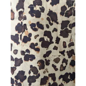 Gap Perfect Shirt SMALL Button Up Animal Print Brown Twee Coquette thumbnail 5