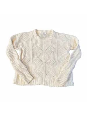 Madewell Charley Boxy Cozy Oversized Pullover Sweater XS Cream Alpaca Knit MC006 thumbnail 2