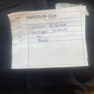 Jessica Holbrook Oversized‎ Cardigan Black XL thumbnail 10