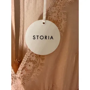 NWT storia lace‎ tiered v neck maxi dress peach size small thumbnail 6