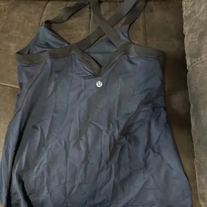 Lululemon Women's Navy Blue Tank Top thumbnail 2