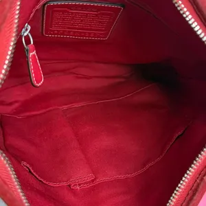 y2k Coach Vintage Soho Red Jacquard Shoulder Bag Crossbody thumbnail 9