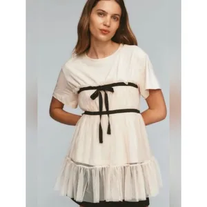 Anthropologie Tiered Bow Tulle Tee thumbnail 3