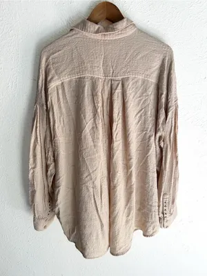 Free People We The Free Hidden Valley Oversized Buttondown Medium thumbnail 4