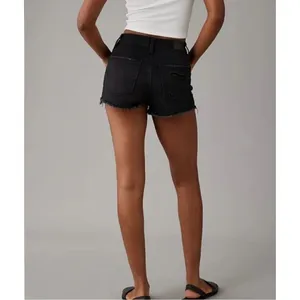 Womens American Eagle AEO Denim Hi-Rise Shortie Next Level Stretch Jean Shorts 0 thumbnail 2