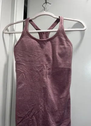 Pink Tank Built-In Bra thumbnail 1