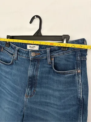 Wrangler Retro Womens Medium Wash High Rise Bootcut Stretch Jeans Sz 31x36(A894) thumbnail 3