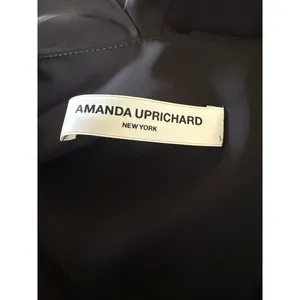 Amanda Uprichard Black Ruffle V-Neck‎ Sleeveless Shift Mini Dress Small classic thumbnail 7
