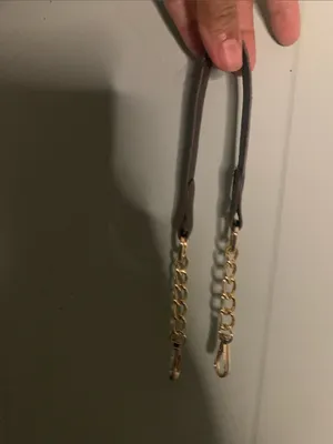 Brown Shoulder Bag with Pom Pom Charm thumbnail 6