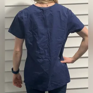 Navy Blue Scrub Top thumbnail 2