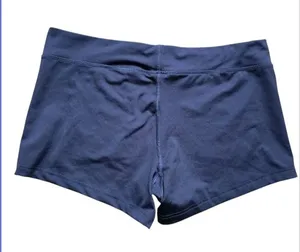 NIKE Dri Fit Shorts Women Size Large Mid Rise Dark Blue Booty Gym Athlete EUC thumbnail 4