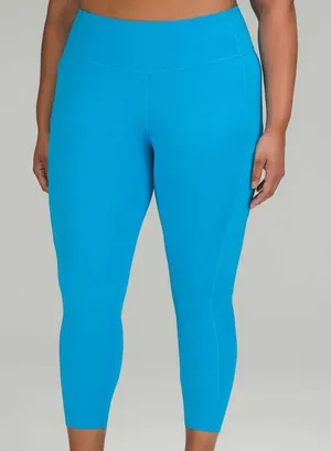 Lululemon Fast and Free High-Rise Tight 25" Size 6 in Azure thumbnail 1