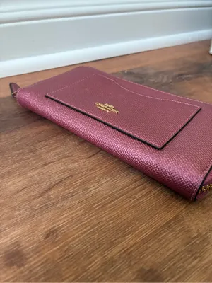 Coach Metallic Crossgrain Leather Zip-Around Long Wallet F21068 thumbnail 8
