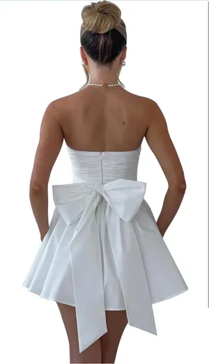 White Bow Dress thumbnail 3