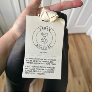 Urban Outfitters Urban Renewal Leather Mini Skirt thumbnail 3
