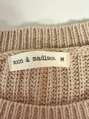 Moon & Madison Camo Skull Oversized Sweater thumbnail 5