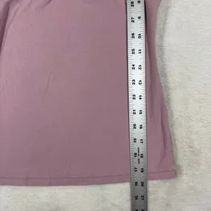 SKIMS Cotton Jersey Long Sleeve Square Neck Top Dusty Rose Mauve Small thumbnail 4
