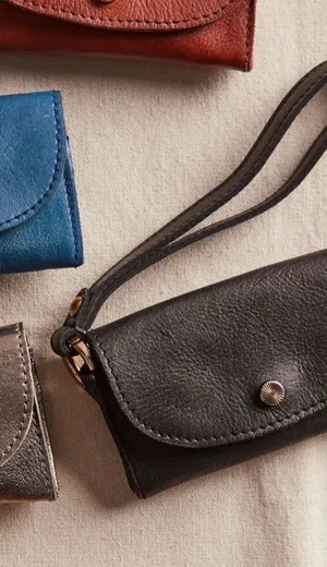 Free People NWT black leather bag lanyard thumbnail 1
