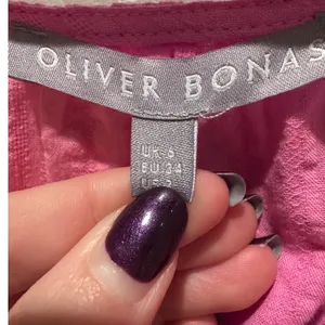 Oliver Bonas Puff Sleeve‎ Pink Blouse Size US 2 100% Cotton Preppy Barbie thumbnail 3
