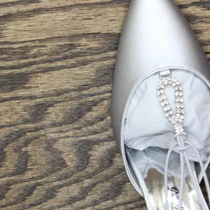 NWT Easy Street Womens Moonlight Dress Pump Evening Heels Silver Satin Gray 8M thumbnail 12