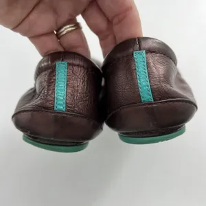 Tieks‎ Sz 8 Ballet Flat Rasberry Truffle Brown Metallic Leather By Gavrieli RARE thumbnail 12