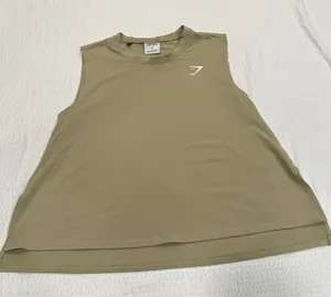 Gymshark tan/beige tank top women small thumbnail 1