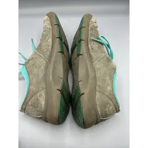 Dansko Women's Sneakers Sz 39 Elise Gray‎ Turquoise Suede Comfort Casual Walking thumbnail 6