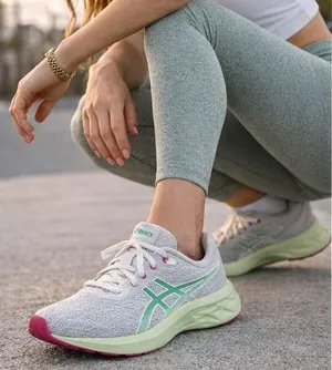 ASICS Versablast 3 Running Shoes Womens 7.5‎ White Lime Pink 1012B179 Athletic thumbnail 1