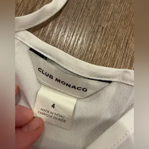 Club Monaco White Chemise Slip Dress 4 thumbnail 2