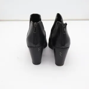 Soda Womens Black Pointed Toe Side Cutout Block Heel Ankle Booties Size 8.5 thumbnail 5