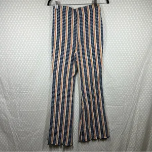 Free People Fine Line Slim Flared Knit High Rise‎ Pants thumbnail 6