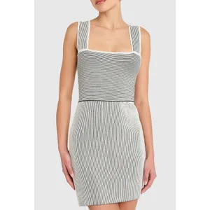 Amanda Uprichard Corenne Mini Dress Black White XS NWT thumbnail 10