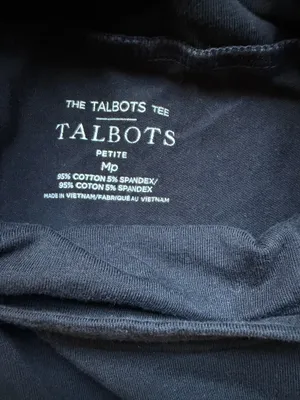 Talbots Cotton Turtleneck Black Size Medium Petite thumbnail 4
