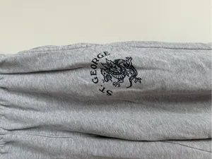 Brandy Melville Light Gray Sweat Joggers with Logo thumbnail 2