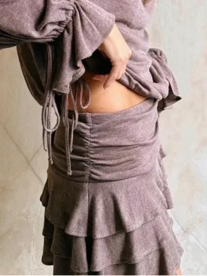 ZARA Mini Ruffle Skirt thumbnail 8