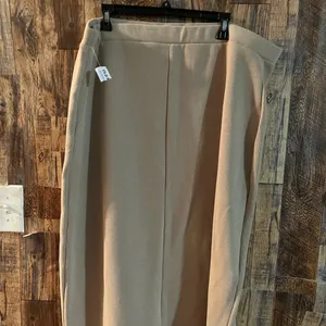 NWT Old Navy women's long skirt tan color size 2X polyester and cotton thumbnail 7