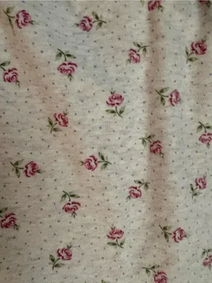 Source Unknown Cream with Pink Floral Pajama Pants thumbnail 3
