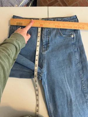 Whistles Denim Barrel Leg Cropped Jeans In Blue Women's Size 28 fall autumn thumbnail 10