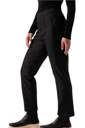 Athleta Headlands Hybrid Straight Leg Pant in Black Size 4 Hiking Outdoor thumbnail 1