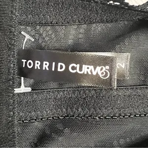 Torrid Curve Black Lace Underwire Longline Bralette Size 2X thumbnail 11