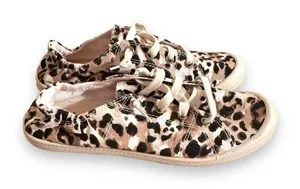 Time & Tru Leopard Print Scrunch Back Slip‎ On Memory Foam Sneakers Sz 7.5 thumbnail 1