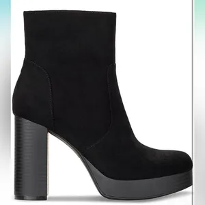 NWT SUN + STONE Elegant Black Ankle Boots Size 10 thumbnail 3