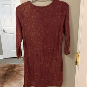 $48 NWOT Rustic POL Acid Wash Henley Tunic – Size Small thumbnail 8