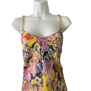 Chia Ferragni collage-print slip dress thumbnail 8