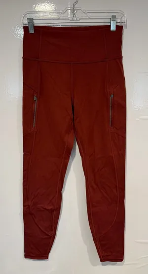 Athleta Rainier Rust Red‎ Active Leggings thumbnail 1