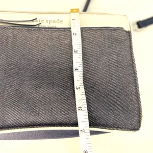 Kate Spade Cameron Crossbody Bag Women Navy White Denim Colorblock Leather Purse thumbnail 9