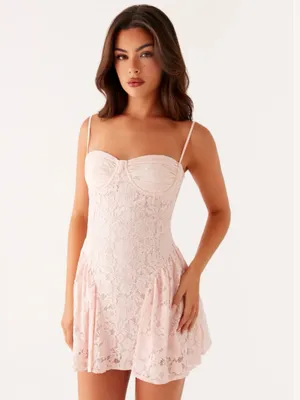 NWT Peppermayo Promenade Mini Dress in Pink, Size 6 thumbnail 7