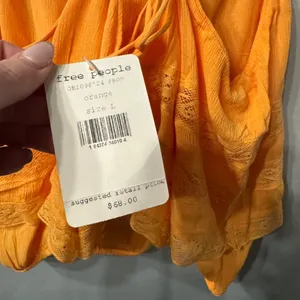 NWT Free People “Home Again” Cami size Large color Orange thumbnail 8