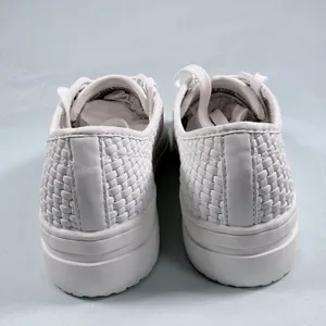 On‎ 34th Size-6M Women's Lusille Woven Lace-up Sneakers, White thumbnail 11