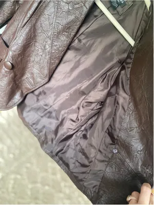 Vintage Leather Double Breasted Jacket Belted Coat Quiet Luxury Parisian 90s 80s thumbnail 5